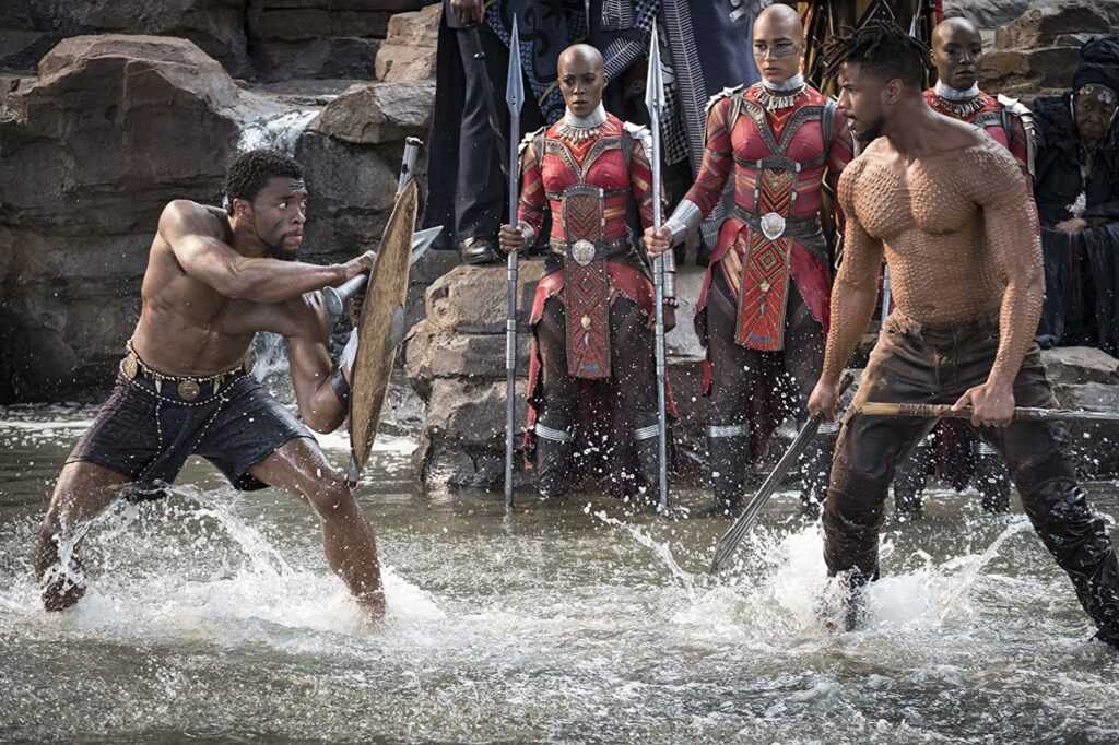 Chadwick Boseman e Michael B. Jordan, Black Panther - CREDITS: IMDB.com