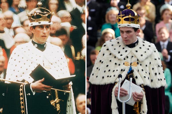 Il Principe Carlo nel 1969 e Josh O'Connor in The Crown - Credits: web