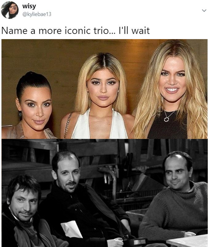 name a more iconic trio meme con Ciarrapico, Torre e Vendruscolo