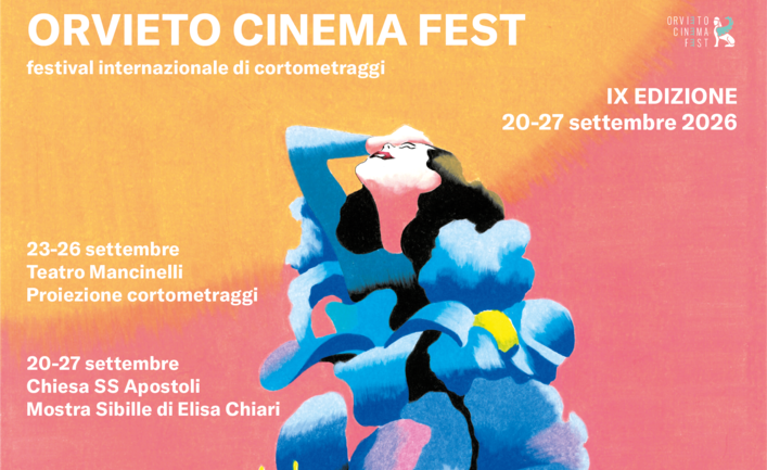 Manifesto_Orvieto_Cinema_Fest_2026 (1) Orvieto Cinema Fest 2026. Artwork di Antonio Pronostico